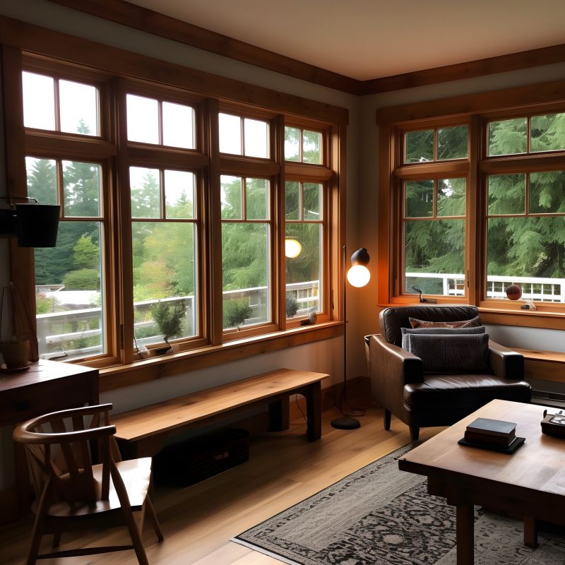 Double-Hung Windows in a Living Room
